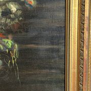 Oil on canvas, still life, framed, large format, Gaultier M