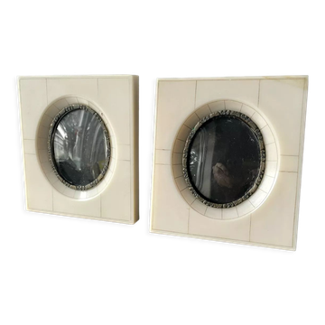 Pair vintage bakelite frames 14.5 cm x 12.5 cm