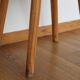 Pair of Scandinavian pine chairs