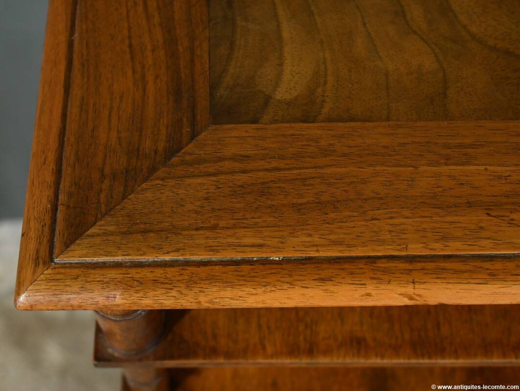 Revolving Walnut Bookcase, stamped G.Lancelin – 1900