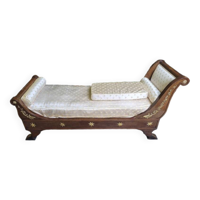 banquette canape lit de repos empire du xix ème siecle