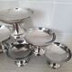 Dessert / ice cream bowls in stainless steel, Guy Degrenne style.
