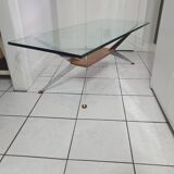 Coffee table with compass legs from the 60s