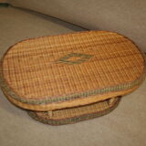 Table basse rotin