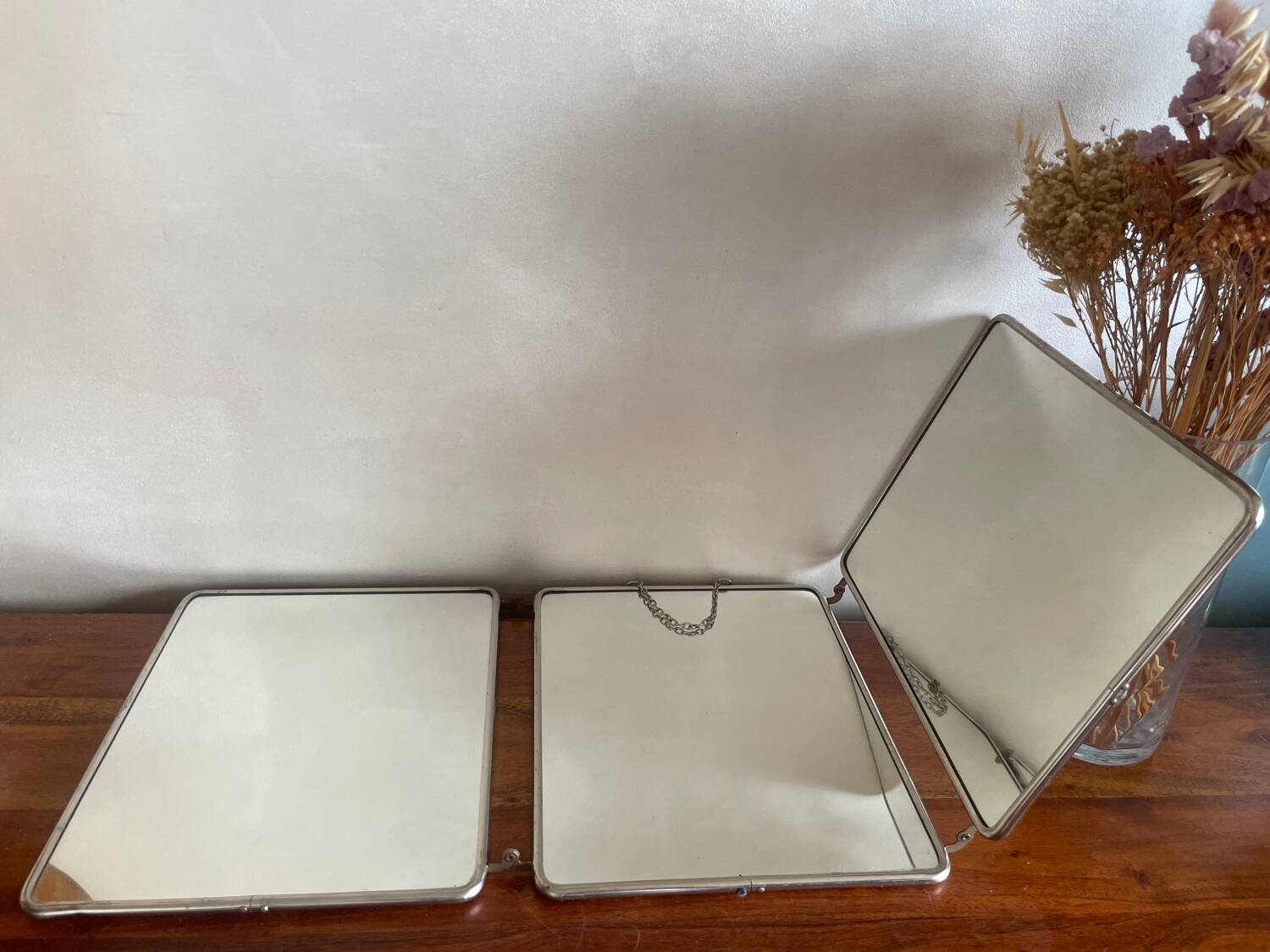 Miroir barbier triptyque grand modèle