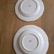 Gien service plates with blue patterns in perfect condition.