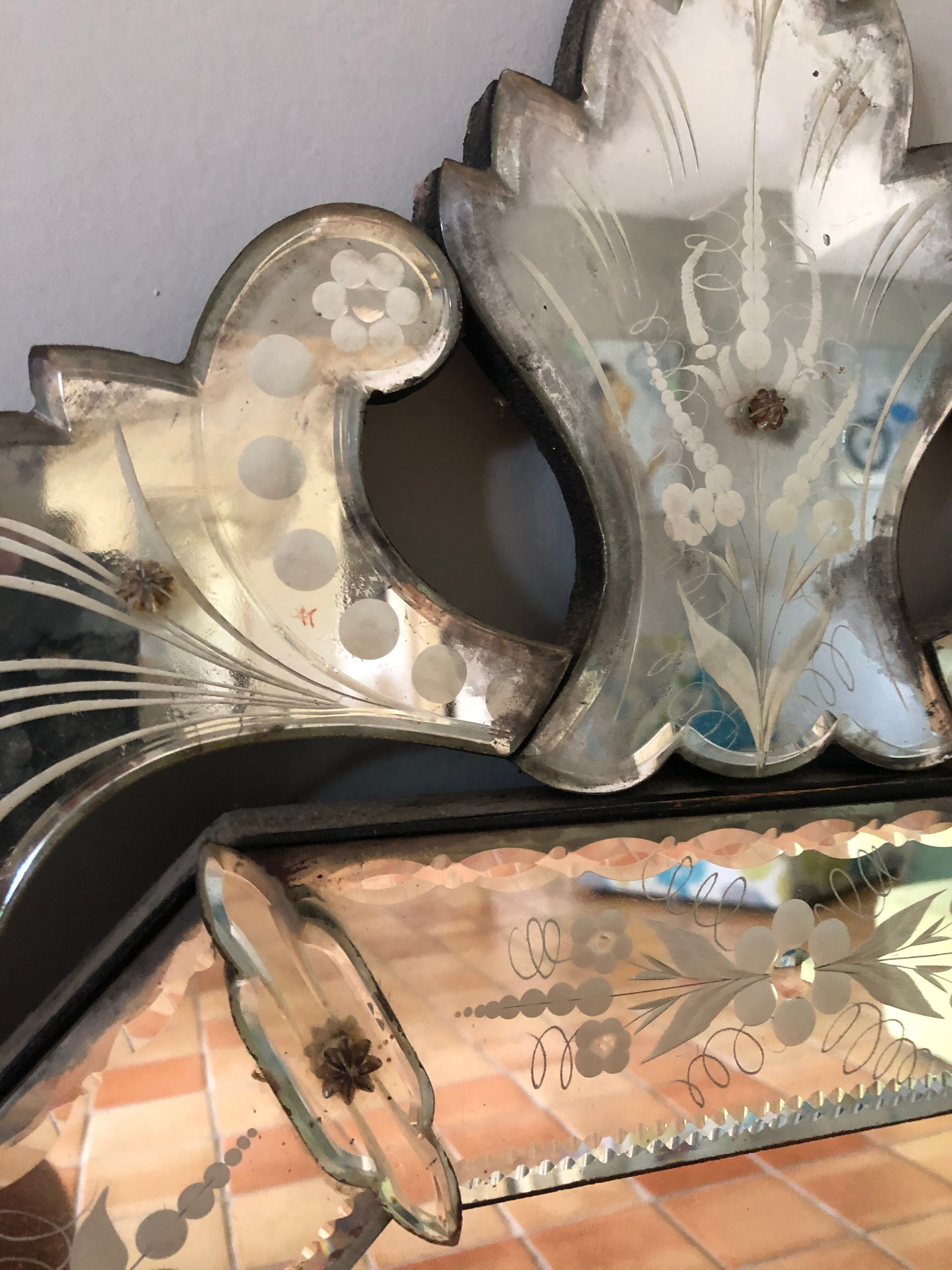 Venetian mirror 96x55cm