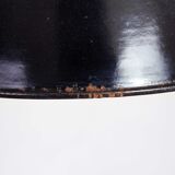 Black enamelled metal suspension, industrial lamp