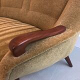 Fifties curved sofa