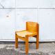 Beech and leather chairs by Ibisco Italia 1960