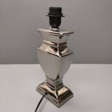 Druline ~ contemporary living room lamp ceramic silver black shade