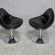 pair of "space age" swivel chairs. Sweden, circa 1965