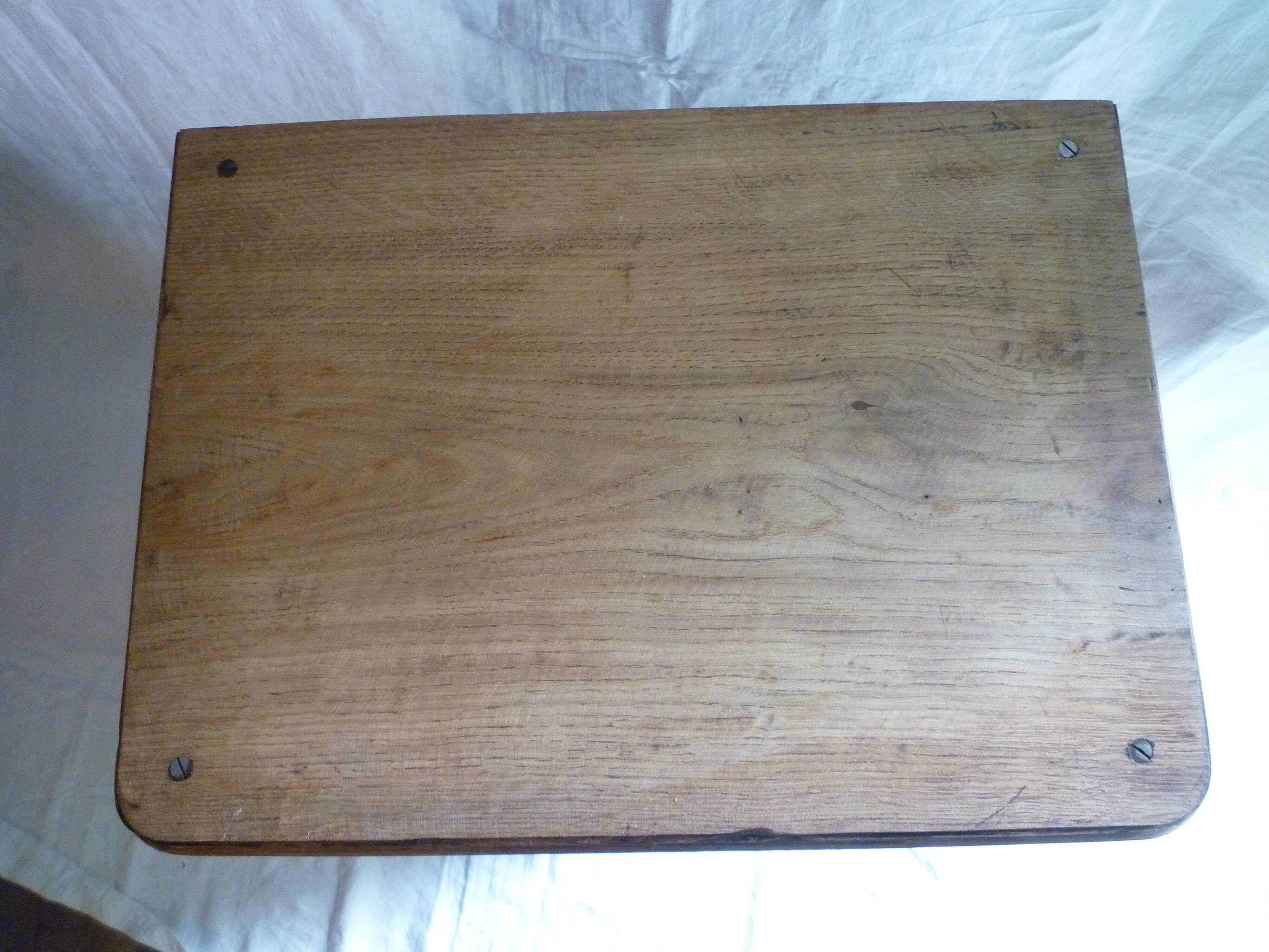 Small rustic country low cabinet in solid light oak