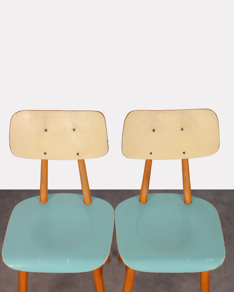 Pair of vintage chairs for publisher Ton, 1960