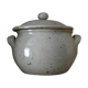 Pot en céramique à couvercle en grès