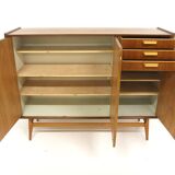 Scandinavian enfilade in teak and oak, Sweden, 1960.