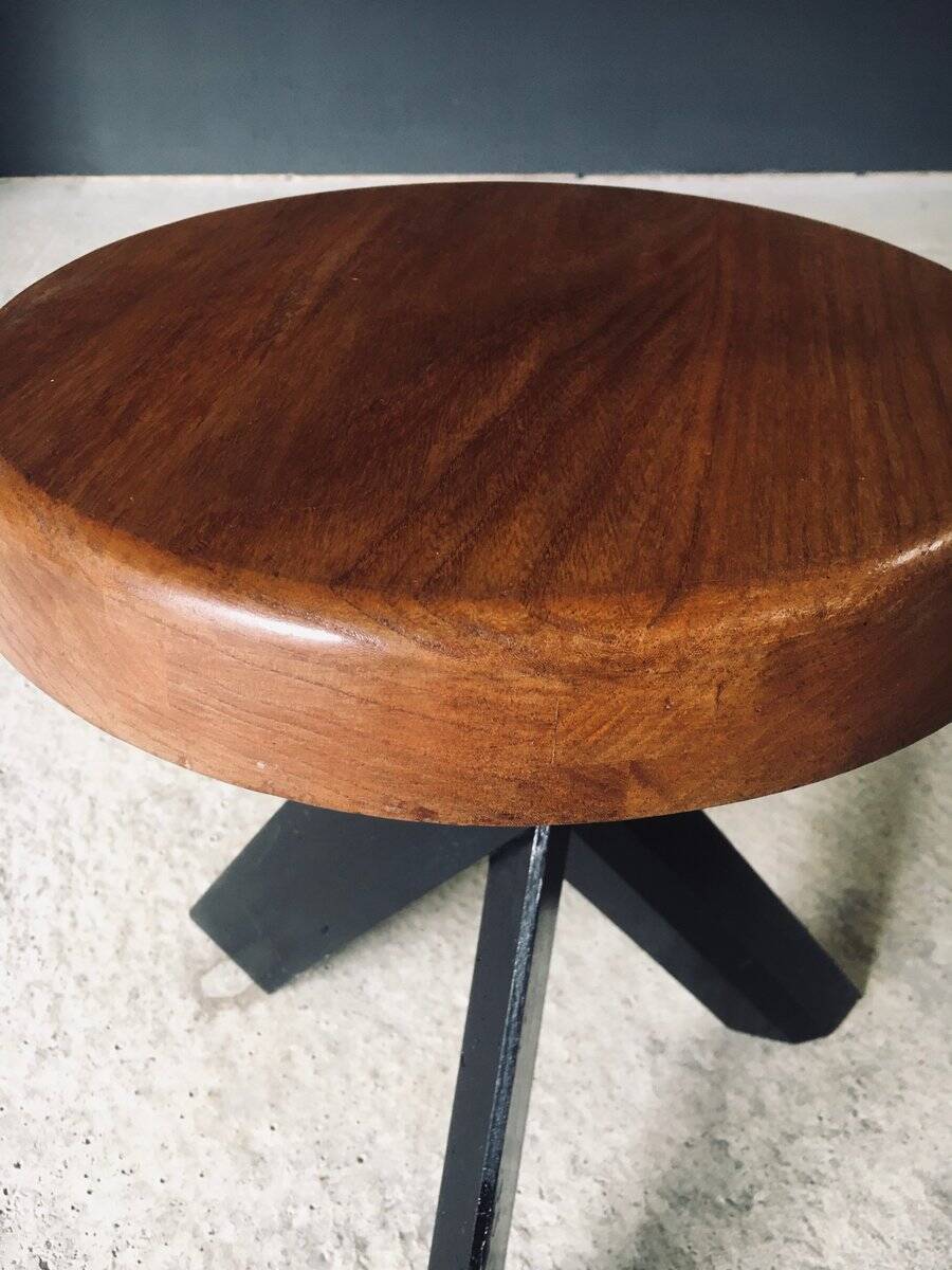 Modernist S31 Stool by Pierre Chapo, France, 1970s