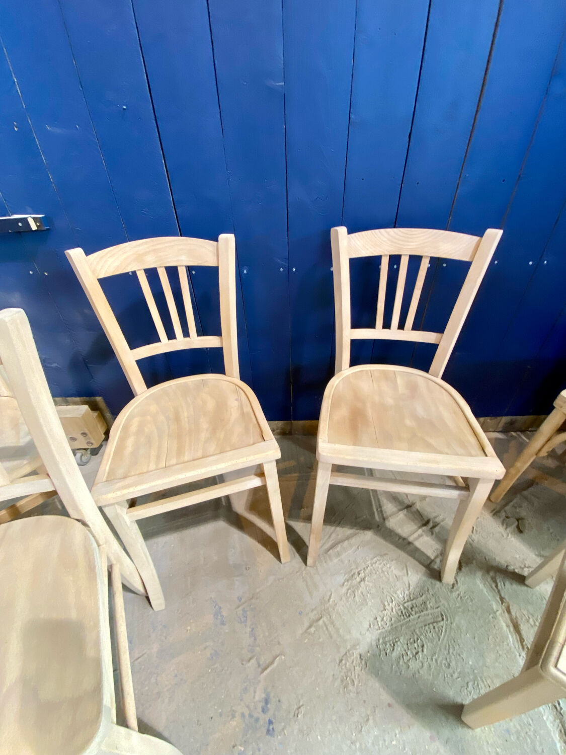 Aerogummed bistro chairs