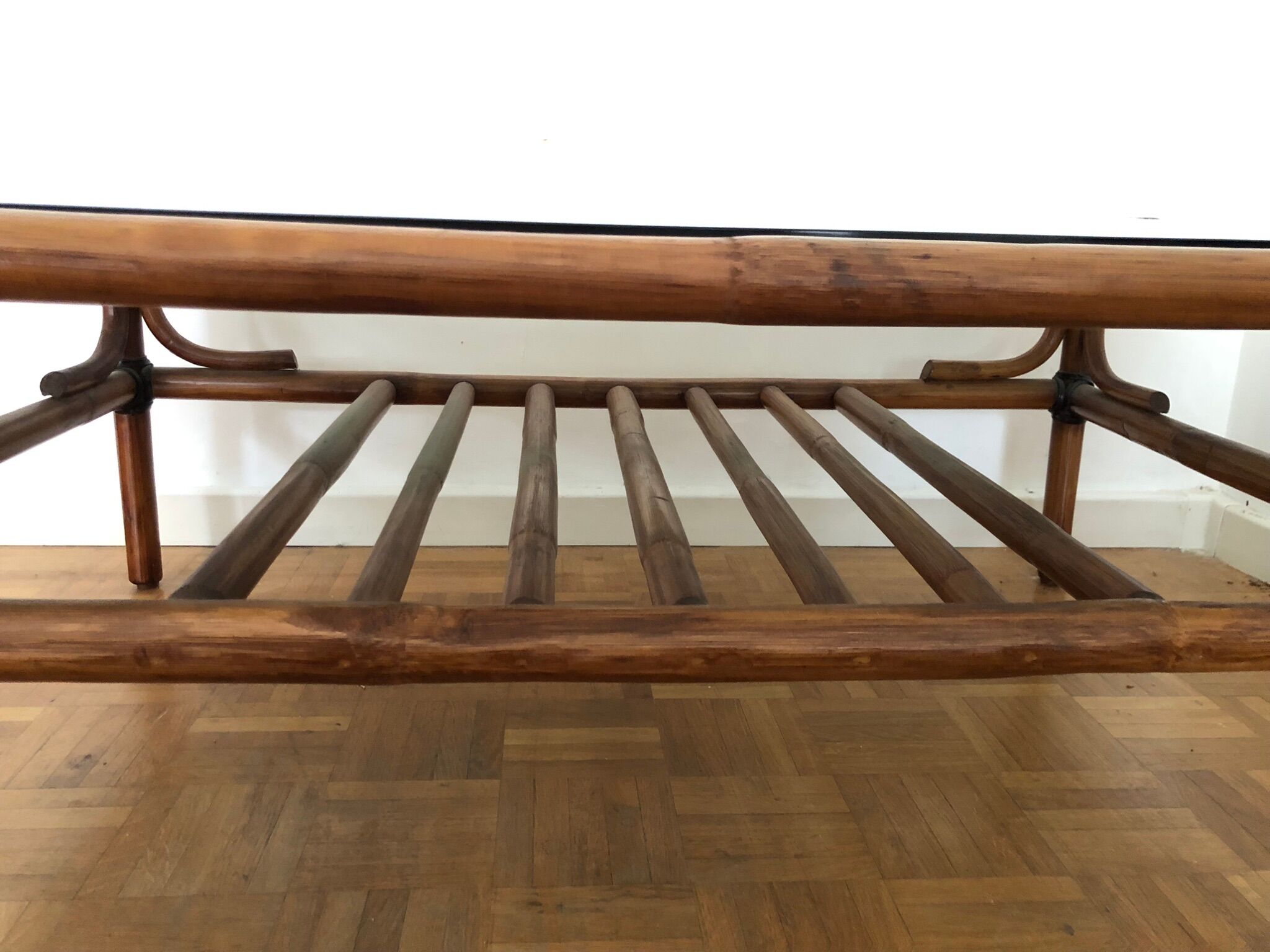 Vintage bamboo coffee table