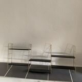 Set 2 shelves vintage thong 6 trays