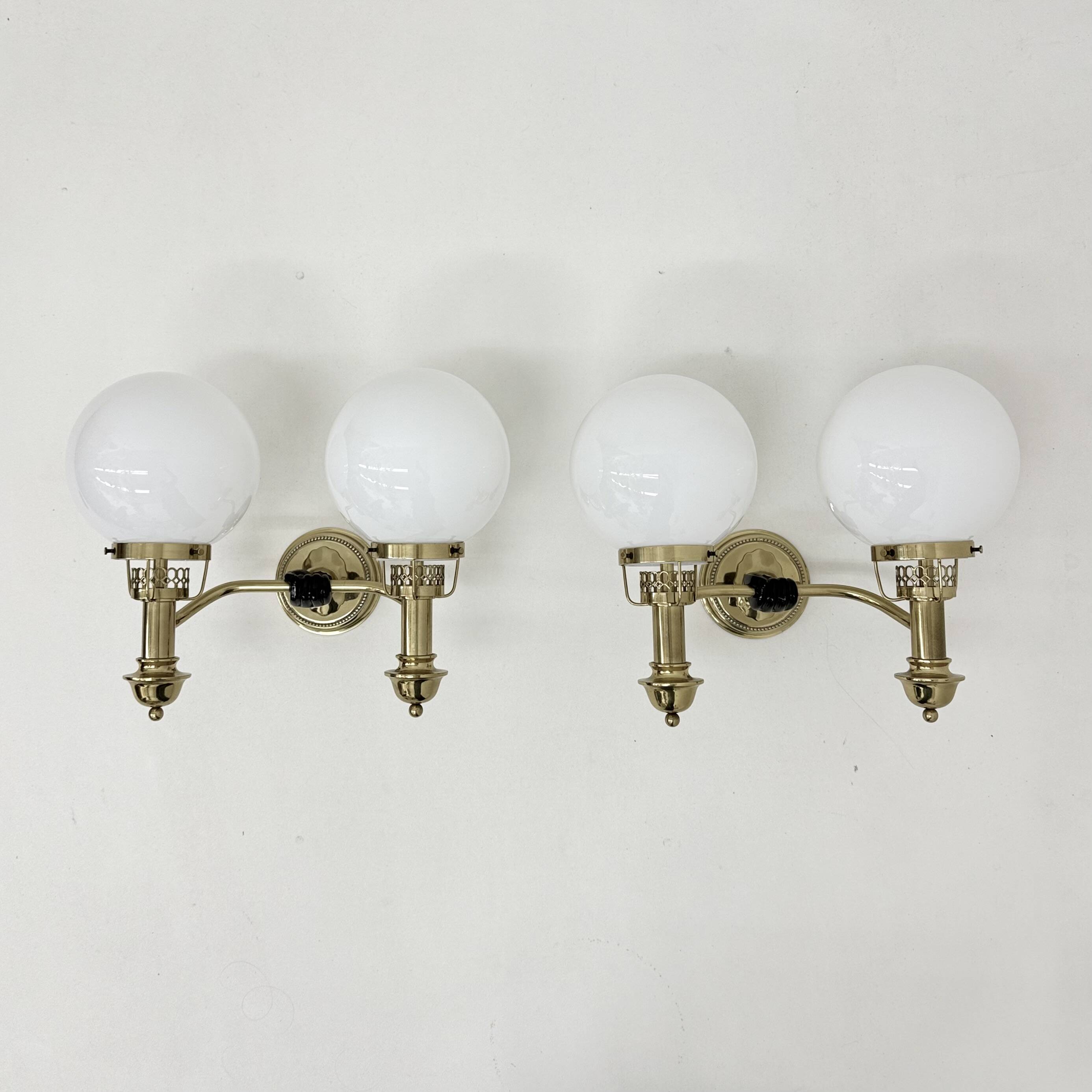 Brass Sconces by Vereinigte Werkstätten München 1970s