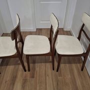 Set of three chairs, Denmark, 1960s
