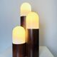 Sculptural Dome Table Lamp In Cylindrical Rosewood, Brasil Circa 1960