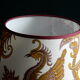 Conical lampshade vintage fabric Boussac Romanex