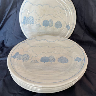 Assiettes en faïence