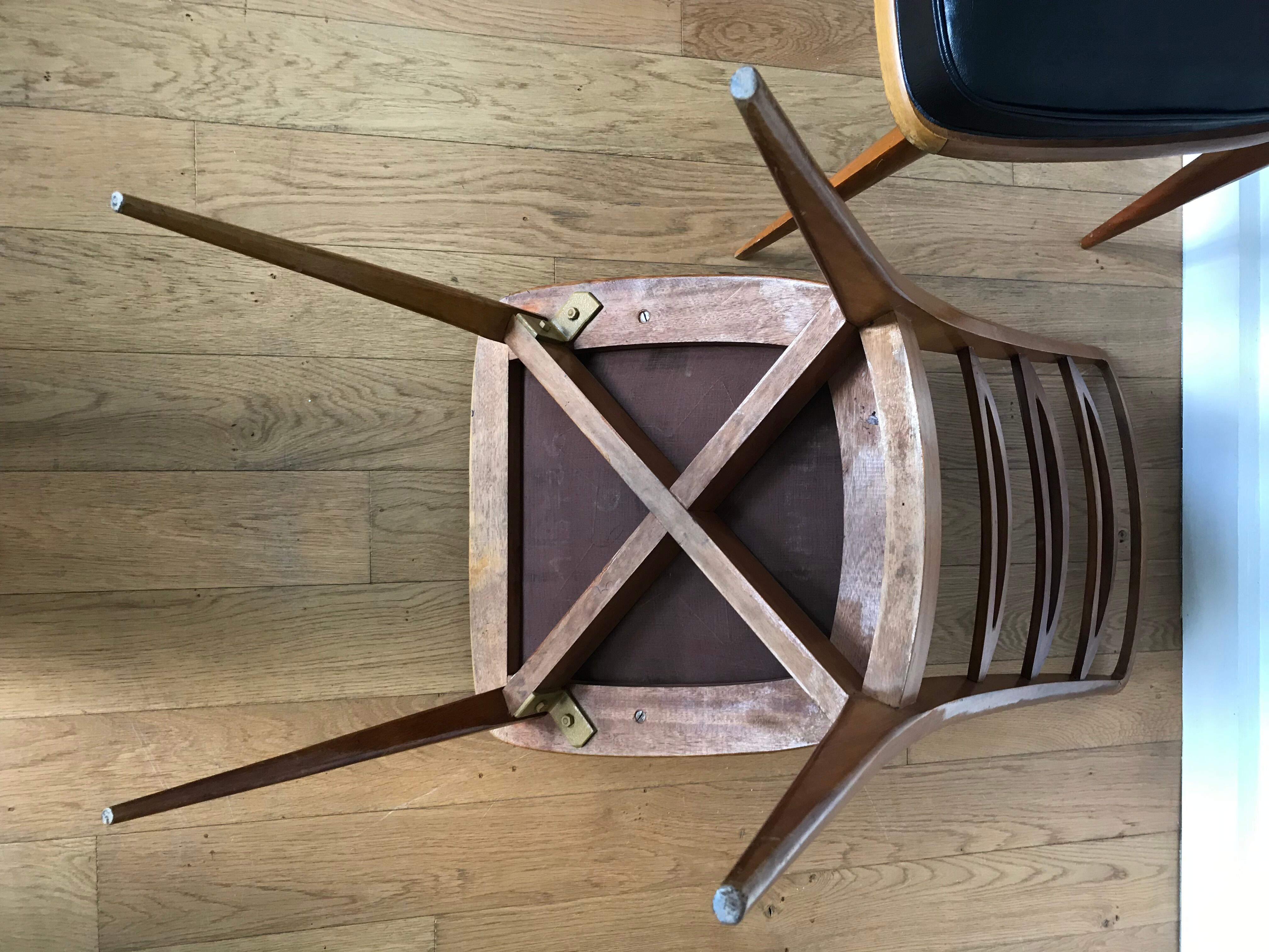 Pair of wooden chairs