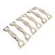 6 Silea knife holders in silver-colored metal stirrup shape
