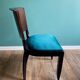 Suite of 6 Art Deco 1935 Macassar ebony chairs restored seats