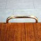 Table desserte porte-vinyles et platine vintage