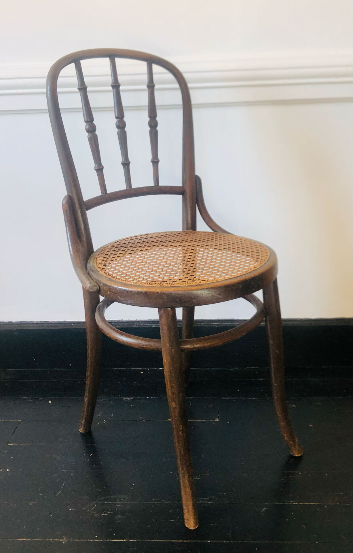 Pair of chairs signed Thonet