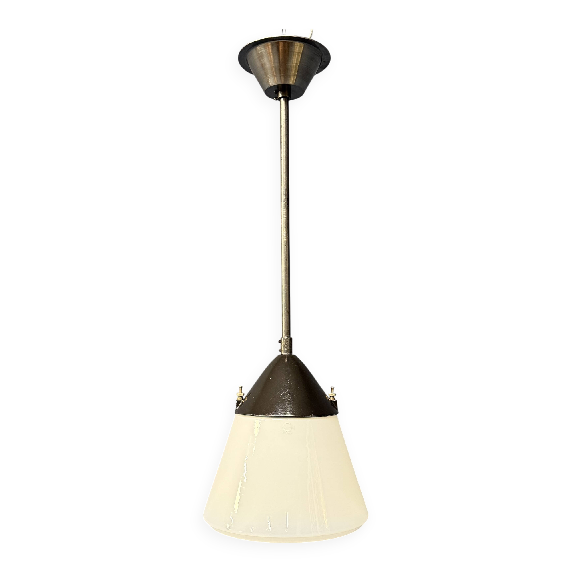 Opaline glass Kandem pendant lamp model 409