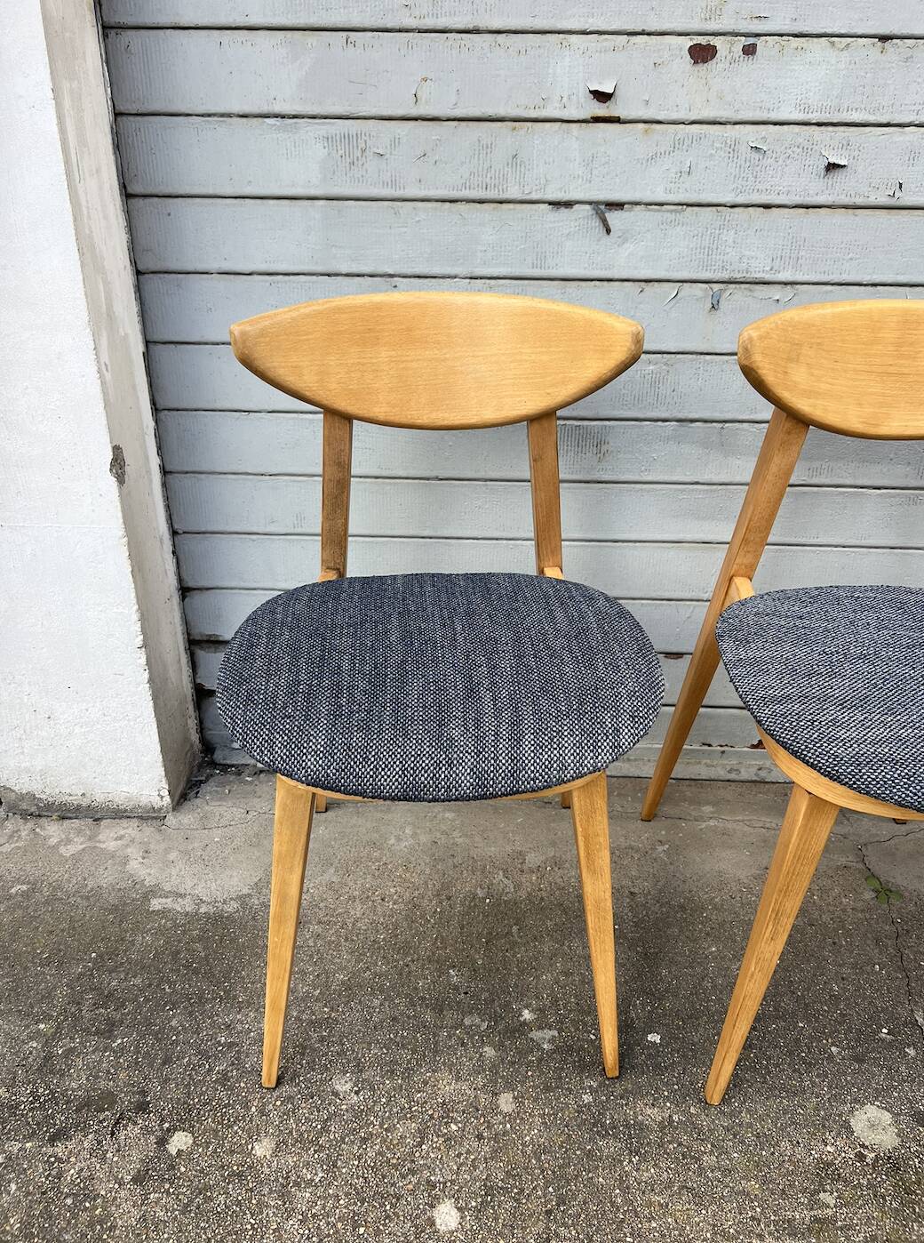 (Lot) 4 Baumann Fontania chairs 1960 (Fully restored)
