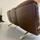 De Sede DS31 vintage leather 3-seater canapé banquette from the 1970s.