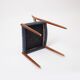 Model 77 Chair in Teak and blue leather by Niels Otto Møller