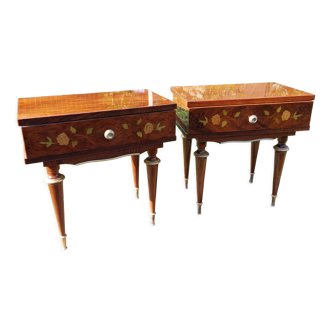 Rosewood bedside tables 60s 70s