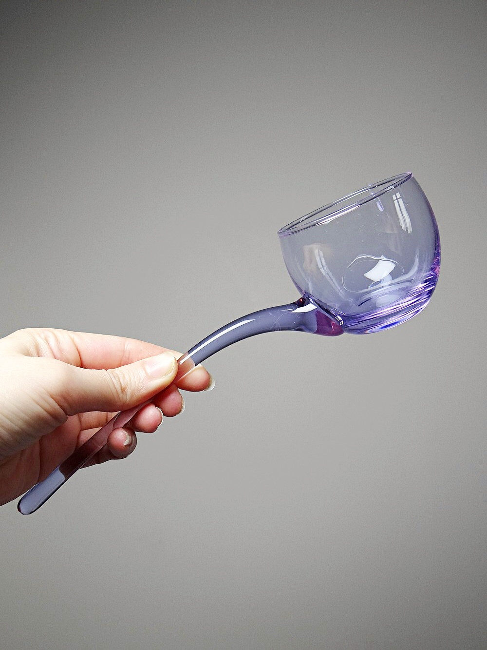 Service à sangria/punch vintage années 70 cristal Alexandrite "Bleikristall"