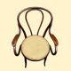 Deux fauteuils J&J Kohn 1900 en bois courbé