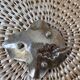 Silver-plated catchall - vine leaf with bunch of grapes