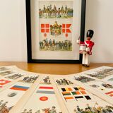 Lithograph and map of the Netherlands from 1922
