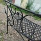 Banc de jardin en fer ancien