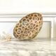 Vacuum pocket enamelled brass cut
