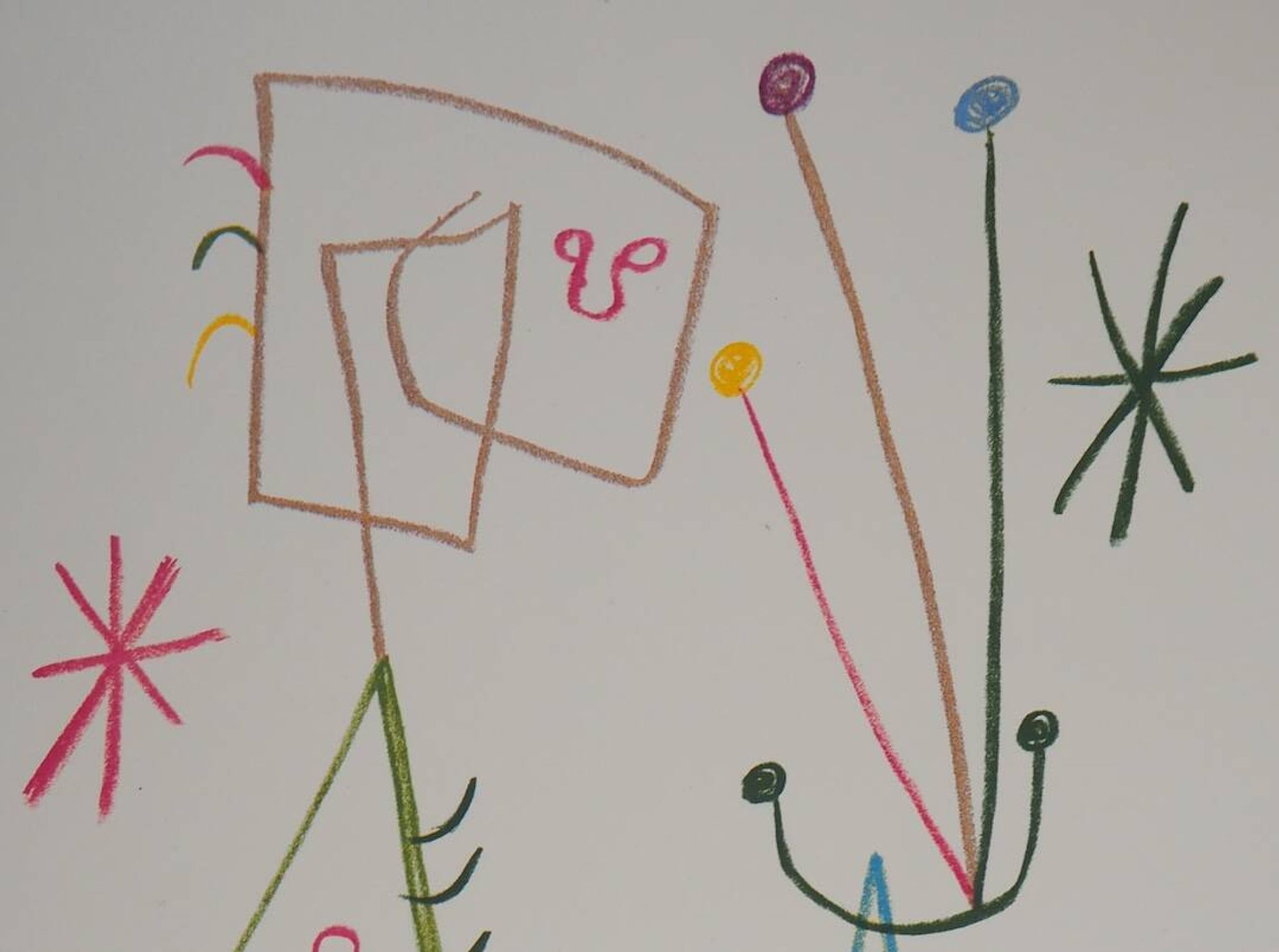 Joan Miró: Family with a Star - Signed Lithograph