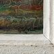 Oil on panel by R. Holvoet landscape banks of the Vire 1967
