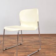 SM400K White Swing Chair by Gerd Lange for Drabert, Set of 4, 1980s