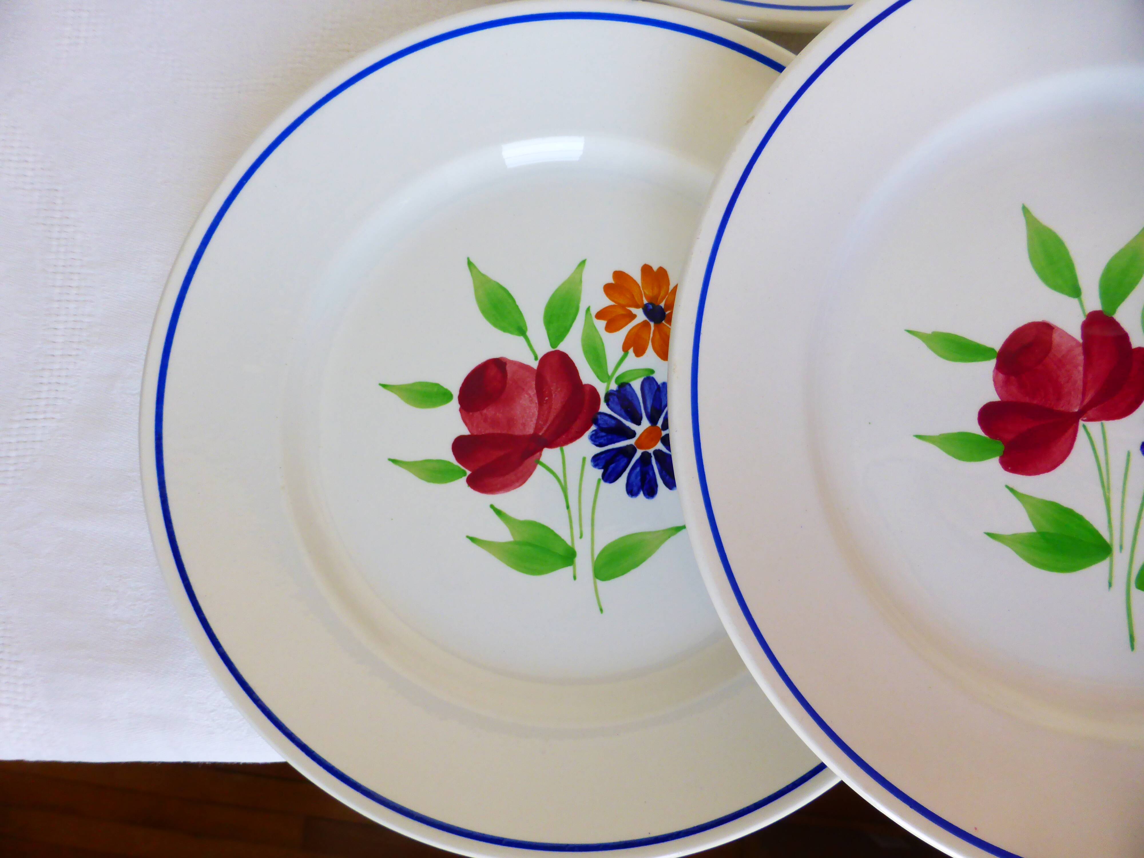 6 flat plates from the Badonviller factory 210336