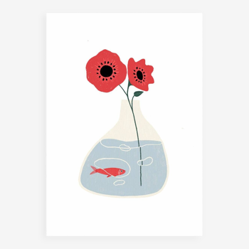 Le coquelicot - illustration a3